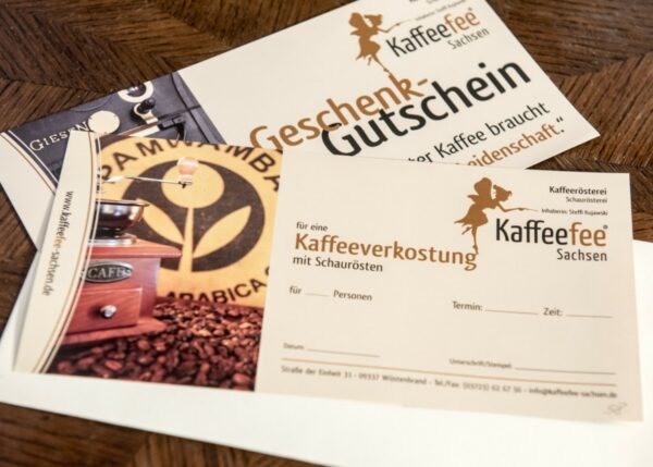 Gutschein Kaffeeverkostung mit Schaurösten Gutschein Kaffeeverkostung mit Schaurösten