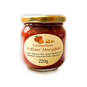 Fruchtaufstrich - Erdbeere, Marzipan